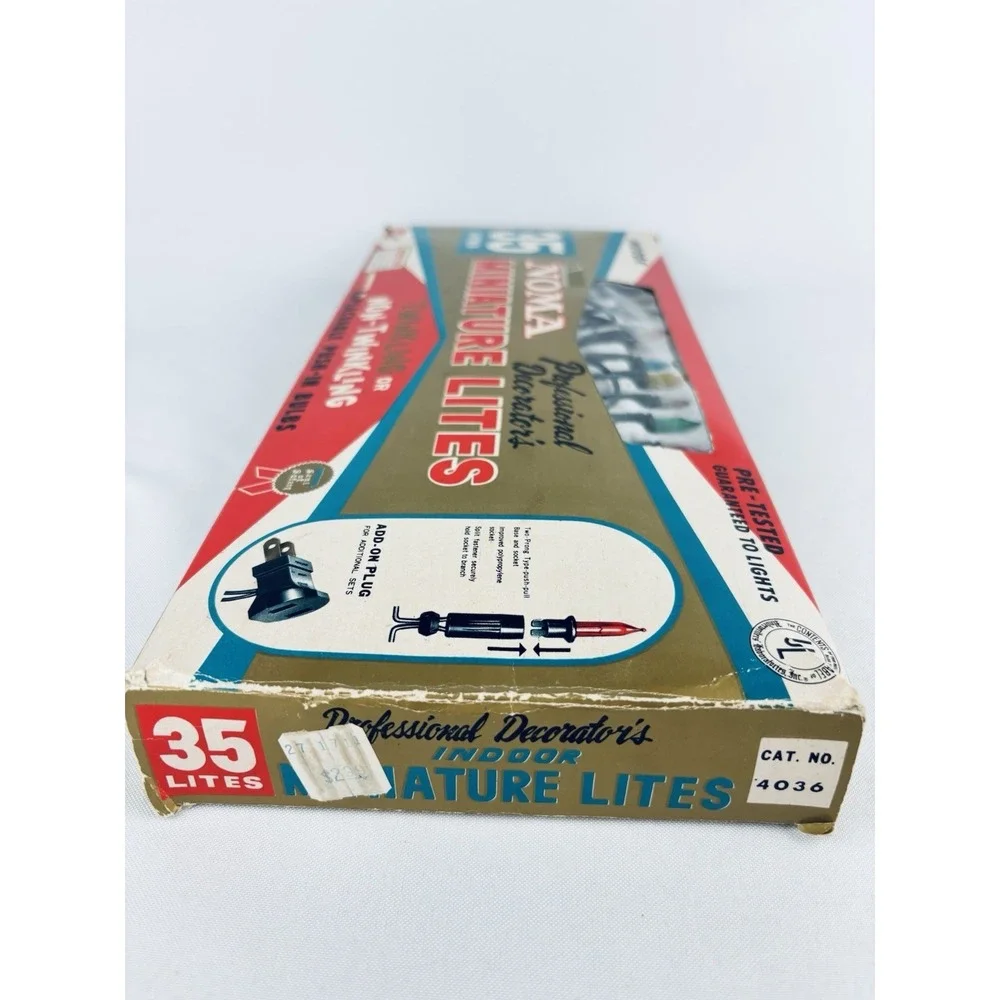 Vintage Noma Professional Decorator's Indoor Miniature Lites Christmas Lights